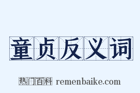 童贞反义词是什么意思的图片
